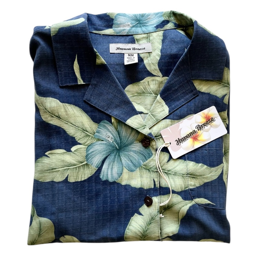 Havana Breeze Blue Hawaiian Shirt 🌺